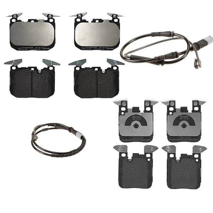 Brembo Brake Pads Kit Front and Rear (LowMet) Brembo 1557356KIT